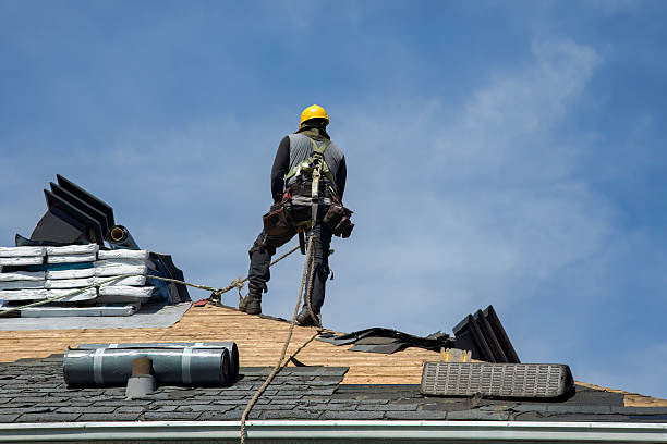 Professional Gutter Installation technician working in Reidsville, GA